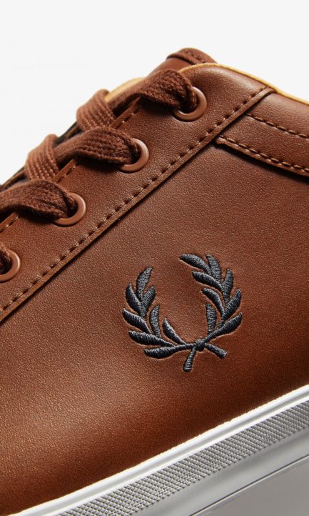 Fred Perry Baseline Sneakers Ανδρικά Δερμάτινα Παπούτσια
