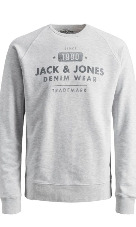 Jack&Jones Crew Neck Logo Print Φούτερ