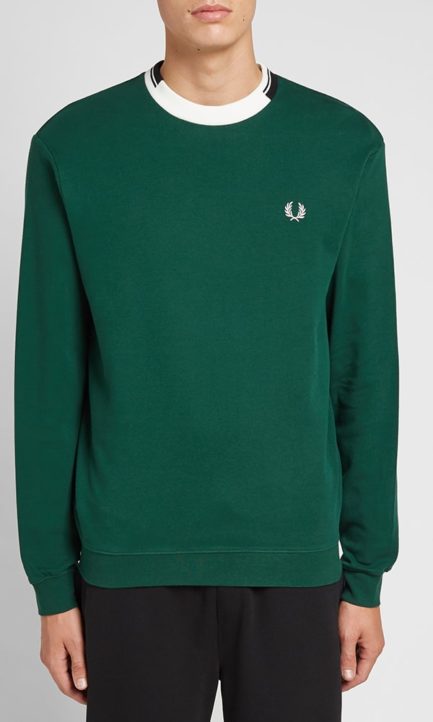 Fred Perry Abstract Collar Crew Sweat Ανδρική Μπλούζα M7523