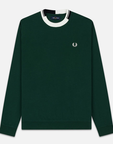 Fred Perry Abstract Collar Crew Sweat Ανδρική Μπλούζα M7523