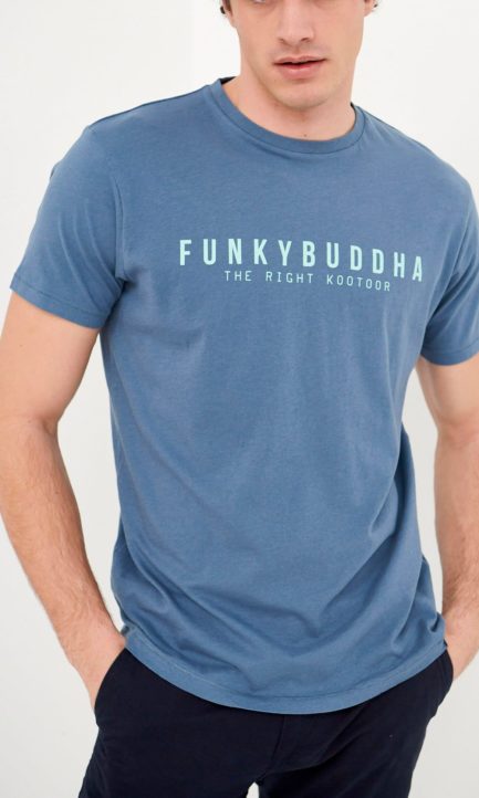 Funky Buddha Ανδρικό T-Shirt Graphic Logo FBM005-026-04