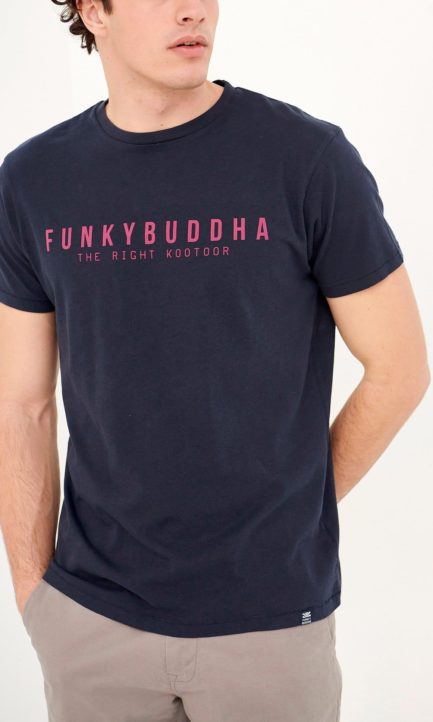 Funky Buddha Ανδρικό T-Shirt Graphic Logo FBM005-026-04
