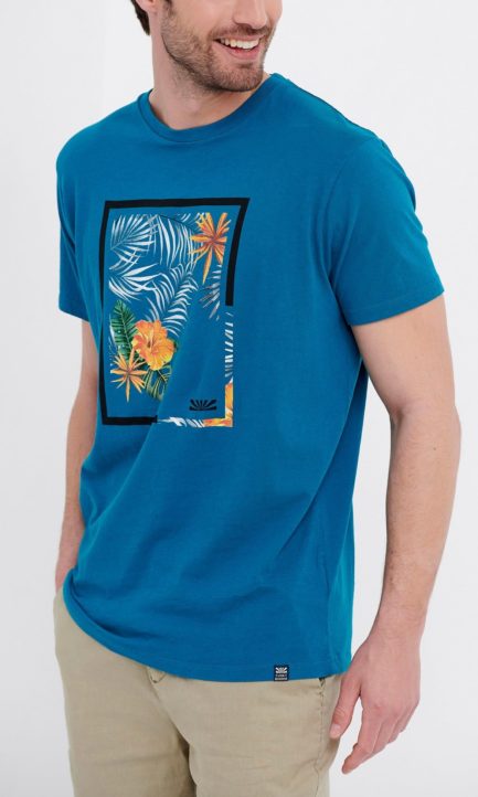 Funky Buddha Ανδρικό T-Shirt Με Τυπωμένο Σχέδιο FBM005-045-04