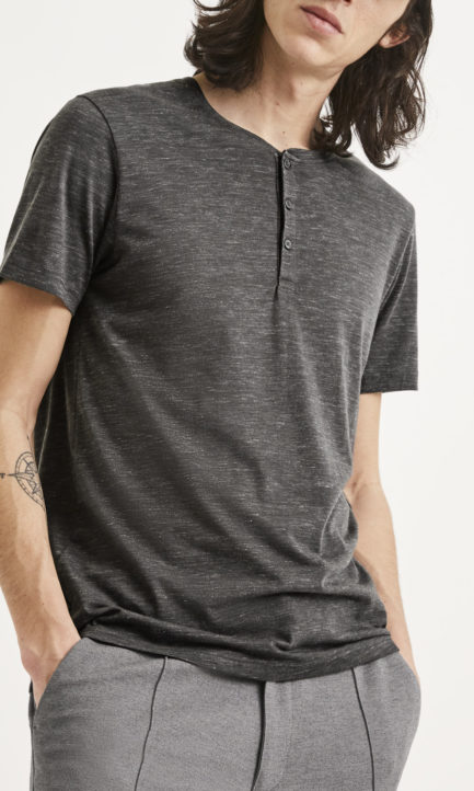 Celio Henley T-shirt Ανδρική Μπλούζα Με Κουμπιά