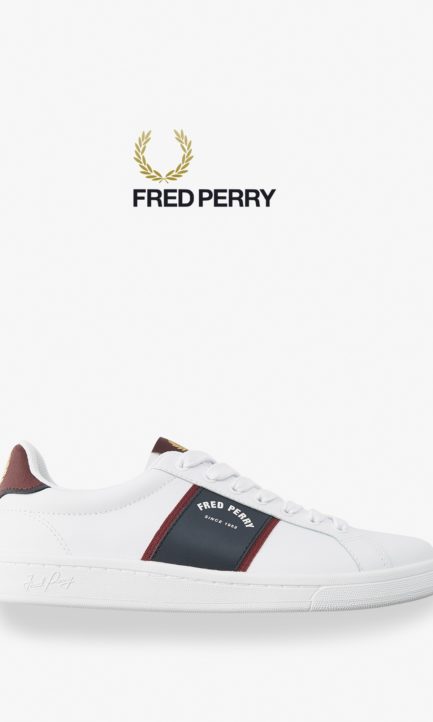 Fred Perry Leather Sneakers Ανδρικά Δερμάτινα Παπούτσια B1254