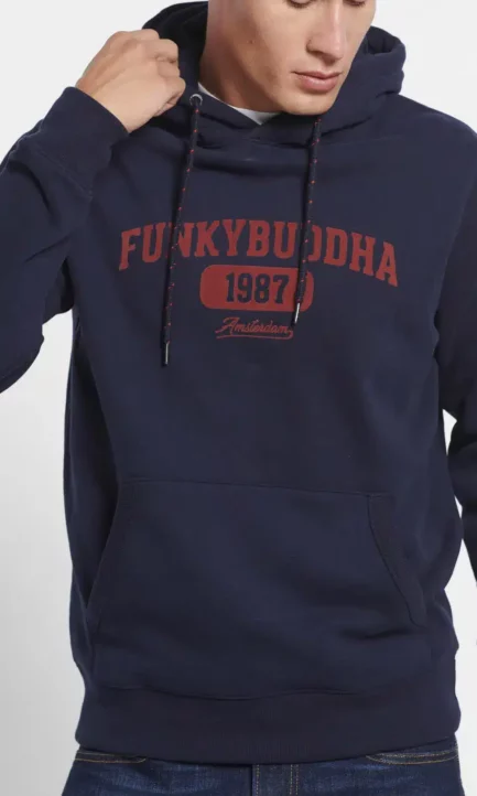 Funky Buddha  Hoodie Φούτερ Κουκούλα FBM004-055-06