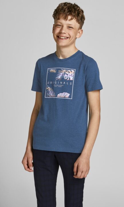 Παιδικό Jack & Jones Κοντομάνικο Μπλουζάκι Με Στάμπα